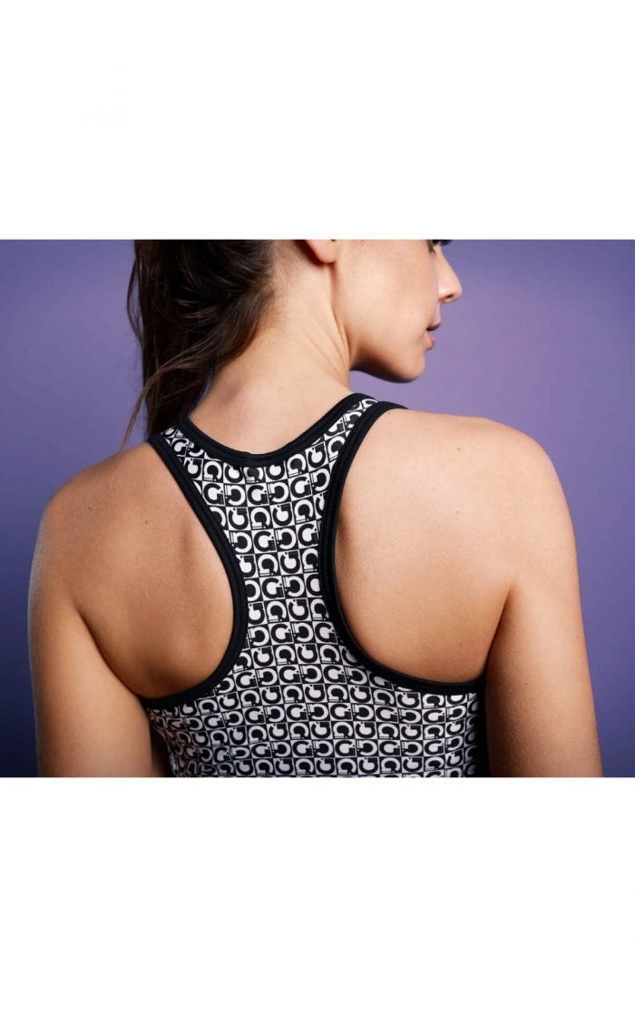 Sporttop Vrouw Fitness Halterrug
